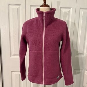 L.L. Bean women's full-zip fleece jacket bram berry Sz XS